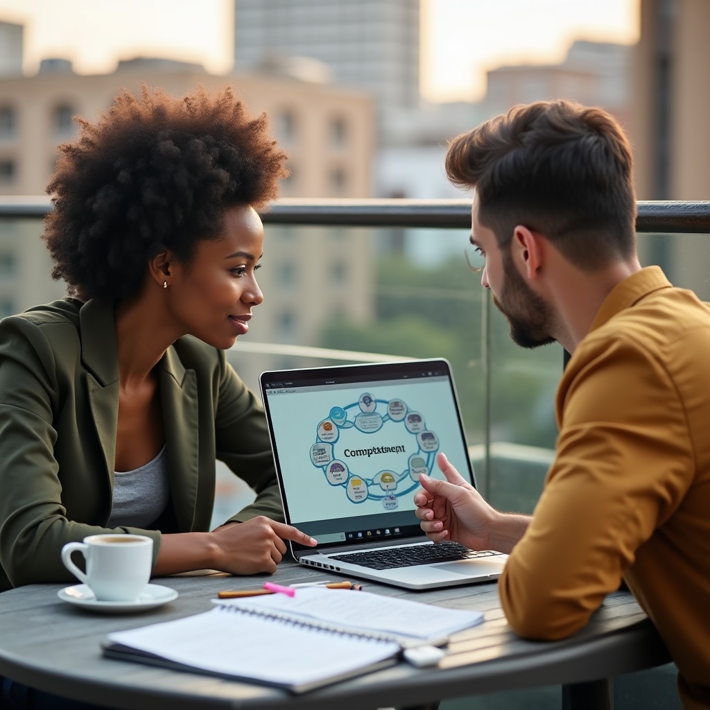 Análisis de competencias en sesión de trabajo exterior